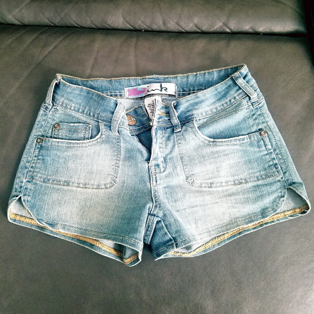 Ink jean shorts